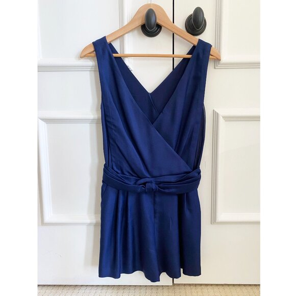 3.1 Phillip Lim Navy Silk Romper, size 0. - Picture 8 of 12